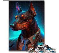 Rompecabezas para Adultos, 1000 Piezas de Boss Doberman, Rompecabezas para Adultos, 1000 Piezas, Nivel Principiante, Ideal para cumpleaños y Regalos navideños (tamaño 50x75cm)