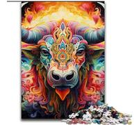 Rompecabezas para Adultos, 1000 Piezas de búfalo, Ideal para Adolescentes, para fomentar la unión Familiar, acertijos y decoración del hogar (tamaño: 26x38cm)