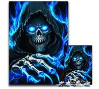 Rompecabezas para Adultos, 1000 Piezas de Calavera de la Muerte, Juego Interactivo Familiar, Rompecabezas, Juguete Educativo, 26x38cm