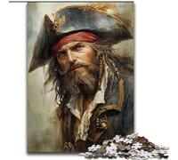 Rompecabezas para Adultos, 1000 Piezas de Capitán Pirata, desafiante Rompecabezas para Adolescentes, decoración del hogar o Regalo, 50x75cm