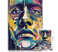 Rompecabezas para Adultos 1000 Piezas de Caras de Tristeza abstractas, Juguetes educativos, decoración de Pared, Regalos de Amigo Secreto, tamaño 38x52cm