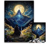 Rompecabezas para Adultos, 1000 Piezas de cartón con diseño intrincado de Yin Yang Ninja, Ideal para Adolescentes, decoración DIY y diversión para estimular el Cerebro, 26x38cm
