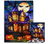 Rompecabezas para Adultos, 1000 Piezas de cartón de Halloween, Juego desafiante, Juguetes únicos para cumpleaños y Regalos para Mayores de 14 años, 26x38cm