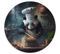 Rompecabezas para Adultos 1000 Piezas de cartón de Panda Chef, Colorido Juego Interactivo para la Familia, 67,5 x 67,5 cm