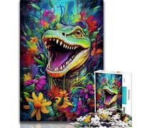 Rompecabezas para Adultos 1000 Piezas de cocodrilos del Nilo, Juegos educativos, decoración del hogar, Toda la Familia, 75x50cm