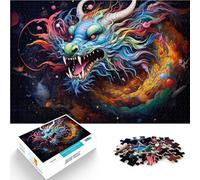 Rompecabezas para adultos, 1000 piezas de dragones coloridos, universo, acertijo, colección de artistas, arte fino, 19.7 x 29.5 pulgadas para adolescentes de 14 años en adelante