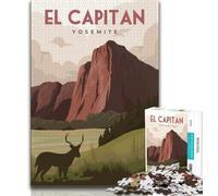 Rompecabezas para Adultos: 1000 Piezas de El Capitán, Yosemite, un Juego desafiante y Educativo para Toda la Familia, Ideal para cumpleaños y Navidad (75x50cm)