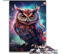 Rompecabezas para Adultos, 1000 Piezas de Galaxy Owl Impossible Puzzles para Adultos, Actividad para Fortalecer la unión Familiar, Fiestas y cumpleaños (tamaño 50x75cm)