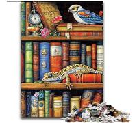 Rompecabezas para Adultos: 1000 Piezas de Gecko en la estantería Ideal para el Aprendizaje y el Regalo Familiar tamaño 26x38cm