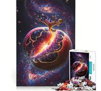 Rompecabezas para Adultos: 1000 Piezas de Granada Cósmica Juegos Divertidos para ejercitar la Mente y Las Manos, y Fortalecer el Amor en Pareja 50x75cm