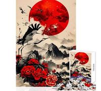Rompecabezas para Adultos 1000 Piezas de grulla Japonesa Juguete Educativo Regalo para Mujeres y Hombres Juegos relajantes Que ayudan a ejercitar el Cerebro tamaño 50x75cm
