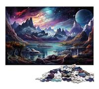 Rompecabezas para Adultos 1000 Piezas de Hermosos paisajes Coloridos Rompecabezas de Papel para Adultos y niños Juguete Educativo de Aprendizaje (38 x 26 cm)