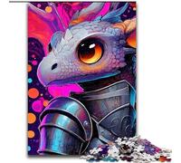 Rompecabezas para Adultos, 1000 Piezas de Jinete de Dragón, Ideal para Adolescentes, para fomentar la unión Familiar, acertijos y decoración del hogar tamaño 26x38cm