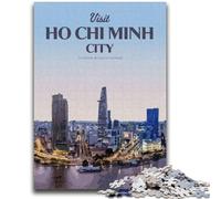 Rompecabezas para Adultos: 1000 Piezas de la Ciudad de Ho Chi Minh Rompecabezas para Adolescentes Juego desafiante para Todos, para Mujeres y Hombres (26x38cm)