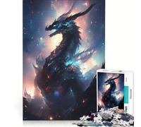 Rompecabezas para Adultos: 1000 Piezas de la dimensión cósmica del dragón Juegos Divertidos para ejercitar la Mente y Las Manos, y Fortalecer el Amor en Pareja 38x26cm