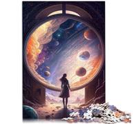 Rompecabezas para adultos 1000 piezas de la puerta del desconocido rompecabezas para juego educativo desafío juguete 26x38cm gran regalo para juegos