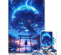 Rompecabezas para Adultos: 1000 Piezas de la Puerta Torii y el Árbol de la Vida Un Juego desafiante Ideal para Regalar a Toda la Familia 38x26cm