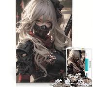 Rompecabezas para Adultos 1000 Piezas de la Serie Chica Samurai Juegos Divertidos para ejercitar la Mente y Las Manos y Fortalecer el Amor en Pareja 38x26cm