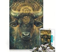 Rompecabezas para Adultos 1000 Piezas de la Vaca de Las Tierras Altas Juegos Familiares interacción Entre Padres e Hijos Regalos de Juegos desafiantes 38x26cm