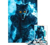 Rompecabezas para Adultos 1000 Piezas de Lobos feroces y místicos Juegos relajantes Que desafían la Inteligencia Cerebral Juguetes adictivos Un Gran Regalo Actividades Familiares (Tamaño 38x52cm)