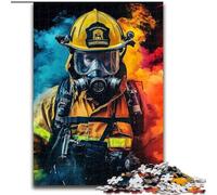 Rompecabezas para Adultos, 1000 Piezas de Madera de Bombero, Familiares y Amigos, un desafío para la Mente, tamaño 50x75cm