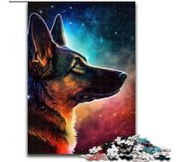 Rompecabezas para Adultos, 1000 Piezas de Madera de Perro Pastor, tamaño 50x75cm, desafío Mental, Adolescentes y decoración del hogar.
