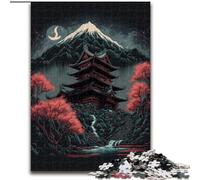 Rompecabezas para Adultos 1000 Piezas de Madera de Santuario japonés,Ideal para Decorar el hogar o la Oficina, 50x75cm,Ideal para Decorar tu hogar o para Regalar
