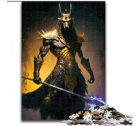 Rompecabezas para Adultos, 1000 Piezas de Madera del Dios Anubis, tamaño 50x75cm, Ideal para Adolescentes y jóvenes, Regalo de cumpleaños y Vacaciones.