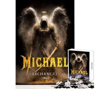 Rompecabezas para Adultos 1000 Piezas de Miguel Arcángel Guerrero con Espadas Juguete Educativo Regalo de cumpleaños Juego práctico Interesante para Reducir el estrés tamaño 38x52cm