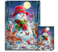 Rompecabezas para Adultos, 1000 Piezas de muñeco de Nieve, Juego Interactivo Familiar, Rompecabezas, Juguete Educativo, 26x38cm
