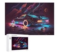 Rompecabezas para adultos, 1000 piezas de neón para futuros coches, adolescentes, juguetes antiestrés, regalos para mujeres, actividades divertidas en casa, 1000 piezas