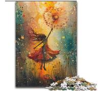 Rompecabezas para Adultos, 1000 Piezas de niña Diente de león para Adolescentes y familias, decoración DIY desafío Mental, 50x75cm