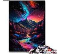 Rompecabezas para Adultos, 1000 Piezas de paisajes de montaña 50x75cm, Ideal para el Cerebro y la decoración del hogar, Fiestas.