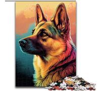 Rompecabezas para Adultos, 1000 Piezas de Perros pastores alemanes, tamaño 50x75cm, diversión Familiar, Juegos de Fiesta y Regalos de cumpleaños.