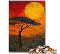 Rompecabezas para Adultos, 1000 Piezas de praderas africanas, desafiantes Juegos Familiares, Juguetes para Decorar la Pared del hogar, Regalos, 50x75cm