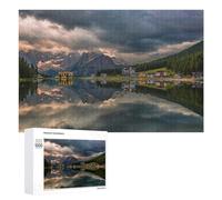 Rompecabezas para adultos, 1000 piezas de reflexiones de lago de montaña, rompecabezas para adultos, desafío difícil, ideal como regalo, 1000 piezas