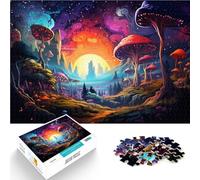 Rompecabezas para adultos 1000 piezas de setas coloridas selva rompecabezas DIY juguetes regalo de cumpleaños, regalos, arte mural de 19,7 pulgadas x 29,5 pulgadas para adolescentes de 14 años y más