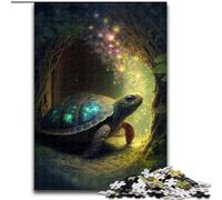 Rompecabezas para Adultos, 1000 Piezas de Tortuga de cartón, Ideal para divertirse en Familia Fiestas y cumpleaños 1000 Piezas(26x38cm)