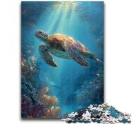Rompecabezas para Adultos, 1000 Piezas de Tortugas Marinas para Adolescentes, un Juego desafiante Toda la Familia, 38x26cm