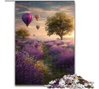 Rompecabezas para Adultos: 1000 Piezas de un Hermoso Campo de Lavanda Juego desafiante y Familiar Decoración de Pared cumpleaños y Navidad (tamaño 50x75cm)
