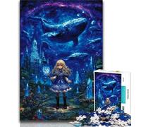 Rompecabezas para Adultos: 1000 Piezas de una misteriosa elfa Adolescente, un desafío difícil y antiestrés, Ideal para Decorar tu Escritorio (tamaño 38x26cm)