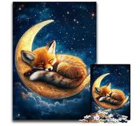 Rompecabezas para Adultos: 1000 Piezas de Zorro en la Luna Un desafío para Adolescentes, Ideal para una Noche de Juegos en Familia, 50x75cm