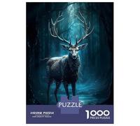 Rompecabezas para Adultos 1000 Piezas Deer In The Forest Rompecabezas Juegos Divertidos Vacaciones En Casa Matar El Tiempo Oferta como Regalos para Toda La Familia 70x50cm/1000pcs