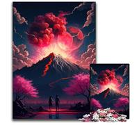 Rompecabezas para Adultos, 1000 Piezas del Monte Fuji, Rompecabezas de Madera, Ideal para Parejas, Navidad, Año Nuevo y San Valentín, 50x75cm/19,68x29,52 Pulgadas.