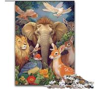 Rompecabezas para Adultos 1000 Piezas del Mundo Animal, Juego Familiar antiestrés, desafío difícil, Potencia el Amor en Pareja tamaño 26x38cm