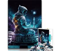 Rompecabezas para Adultos: 1000 Piezas del Universo del ajedrez un Juego desafiante Ideal para Regalar a Toda la Familia (38x26cm)