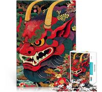 Rompecabezas para Adultos 1000 Piezas Demonio japonés Yokai para el Juguete de desafío de Juego Educativo Gran Regalo 52x38cm