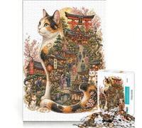 Rompecabezas para Adultos: 1000 Piezas Dentro de Este Gato Juguetes antiestrés para Relajarse y estimular la Mente Ideales para cumpleaños y Navidad 38x52cm