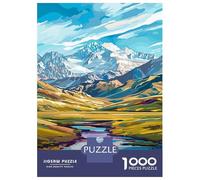 Rompecabezas para Adultos 1000 Piezas Deosai National Park, Pakistan Landscape Rompecabezas para Adultos Juego Práctico Decoración Actividades Divertidas En Casa 70x50cm/1000pcs