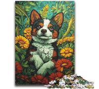 Rompecabezas para Adultos 1000 Piezas: desafío de Inteligencia Cerebral de Cachorros Felices, Juguetes adictivos, Regalo Divertido para Mayores de 14 años, 26x38cm
